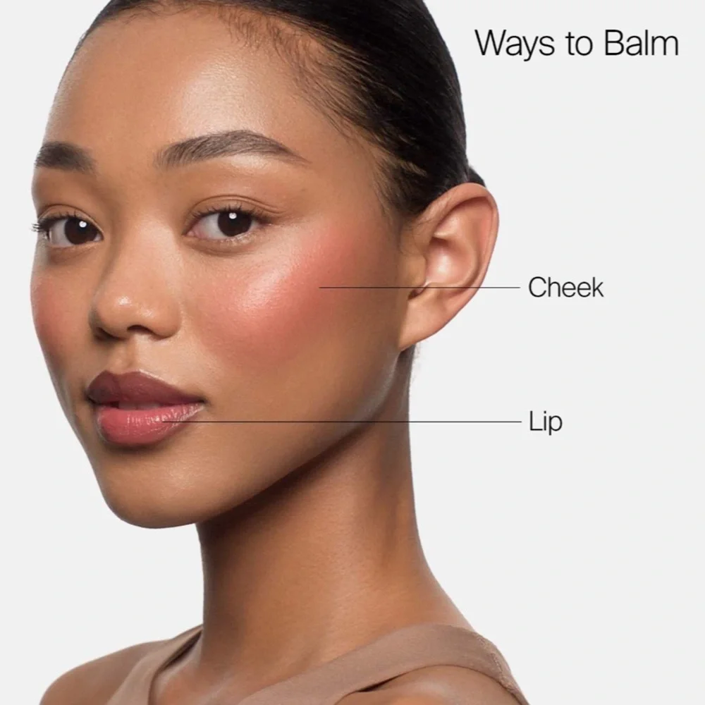 BNIB Haus Labs Hydrating Glassy Lip+Cheek Blush Balm Stick - Glassy Rosette - Picture 5 of 5